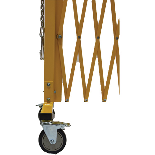 Barri&egrave;re extensible, 84" h x 20' lo, Jaune Par Equipment