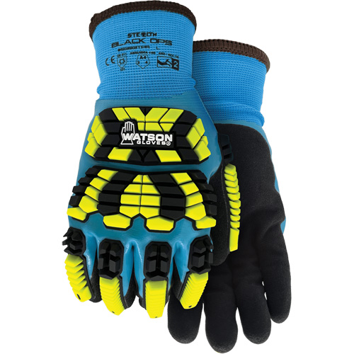 9393TPR Stealth Black Ops Winter Impact Gloves, Small, Foam Latex Palm, Knit Wrist Cuff Par Equipment