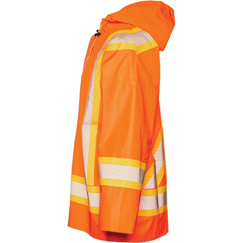 R804 Hurricane Rain Jacket, Small, High Visibility Orange Par Equipment