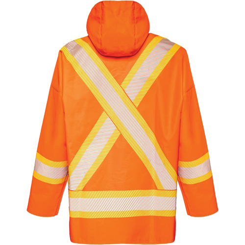 R804 Hurricane Rain Jacket, Small, High Visibility Orange Par Equipment