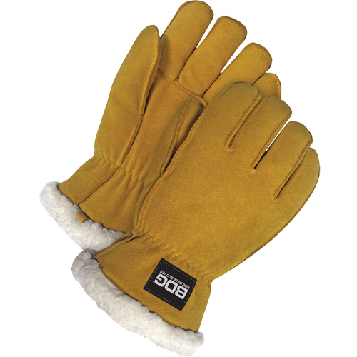 Gants de conducteur, T-Grand, Paume en Cuir de daim refendu, Tissu-laine Par Equipment