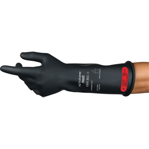 Gants &eacute;lectriques isol&eacute;s ultra l&eacute;gers ActivArmr RIG R014BUL, ASTM classe 0, Taille 7, 14" lo Par Equipment