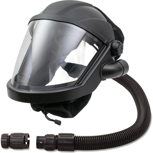 Masque respiratoire &agrave; adduction d'air avec adaptateur de d&eacute;bit MAXSHIELD, Universel, Pi&egrave;ce faciale Par Equipment