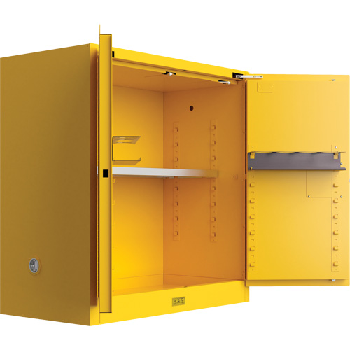 Utili-Guard+ Flammable Safety Cabinet, 30 gal., 1 Door, 43" W x 44" H x 22" D Par Equipment
