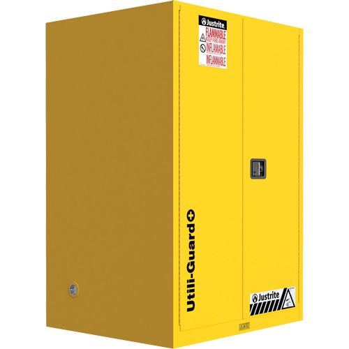 Utili-Guard+ Flammable Safety Cabinet, 90 Gal., 2 Door, 43" W x 65" H x 37" D Par Equipment