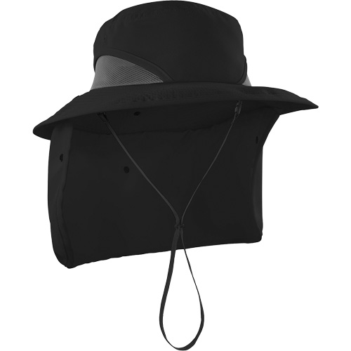 Chapeau de garde forestier 8934 Chill-Its avec prot&egrave;ge-nuque, petit/moyen, Noir Par Equipment