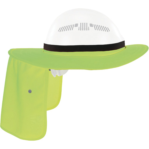 Chill-Its 6661 Universal Hard Hat Brim with Neck Shade, Hi-Vis Lime Par Equipment