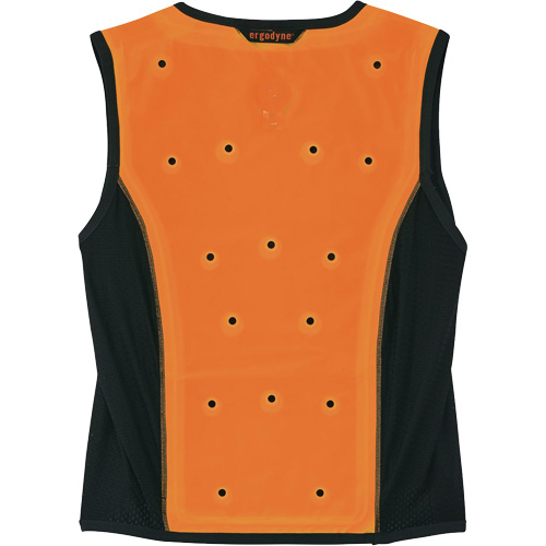 Chill-Its 6685 Dry Evaporative Cooling Vest with Zipper Closure, X-Large, Orange Par Equipment