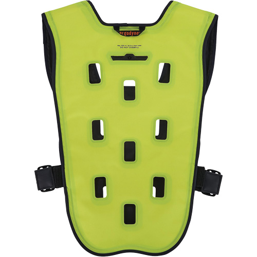 Chill-Its 6685 Dry Evaporative Cooling Vest with Zipper Closure, 2X-Large/3X-Large, High Visibility Lime-Yellow Par Equipment