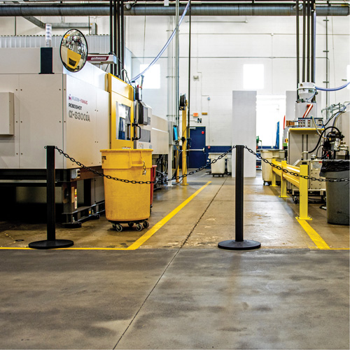 Industrial Stanchion, 37" High, Black Par Equipment