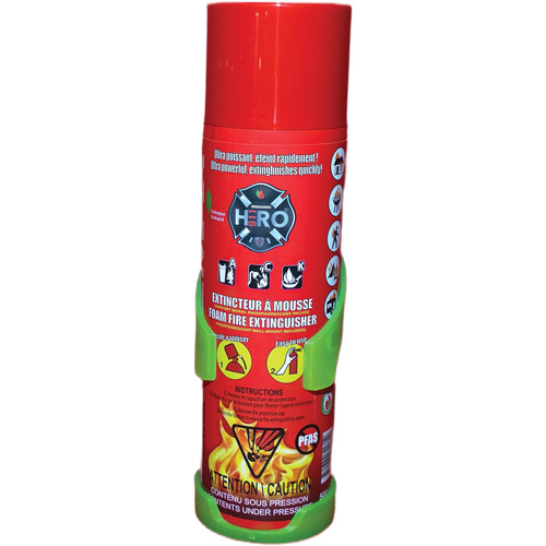 Hero 911 PFAS-Free Fire Extinguisher, ACK, 500 ml Capacity Par Equipment