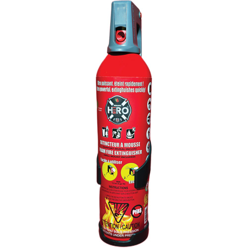 Extincteur Hero 911 sans PFAS, ACK, Capacit&eacute; 750 ml Par Equipment