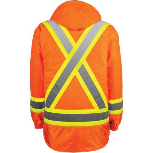 Manteau haute visibilit&eacute; 7-en-1, Polyester, Orange haute visibilit&eacute;, T-Grand Par Equipment