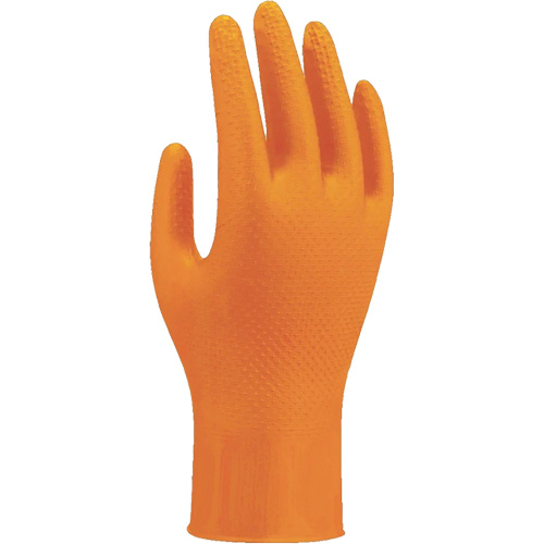 709HVO High-Visibility Disposable Gloves, 10/X-Large, Nitrile, 8-mil, Powder-Free, Orange Par Equipment