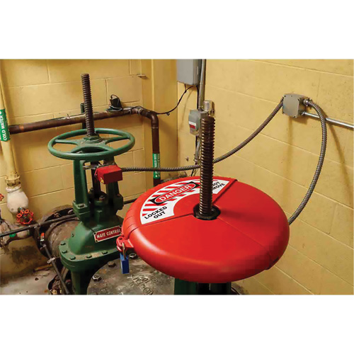 Dispositif de verrouillage coulissant pour vanne &agrave; opercule, Type Volant Par Equipment