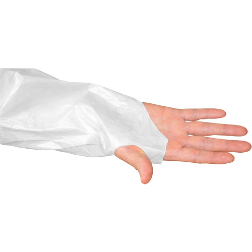 CoverMe Gown with Thumbholes, One Size, White, Polyethylene Par Equipment