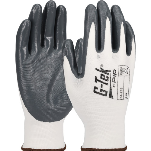 Gants en tricot sans couture G-Tek &eacute;conomiques, T-Grand, R&ecirc;vetement Nitrile, Calibre 13, Enveloppe en Nylon Par Equipment