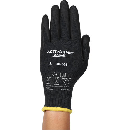 Gants r&eacute;sistants &agrave; la chaleur conductrice et &agrave; la coupe ActivArmr 80-505, Taille 11, Calibre 13, Rev&ecirc;tement Mousse de nitrile, Enveloppe en Kevlar/Intercept, ASTM ANSI niveau A5/EN 388 niveau E Par Equipment