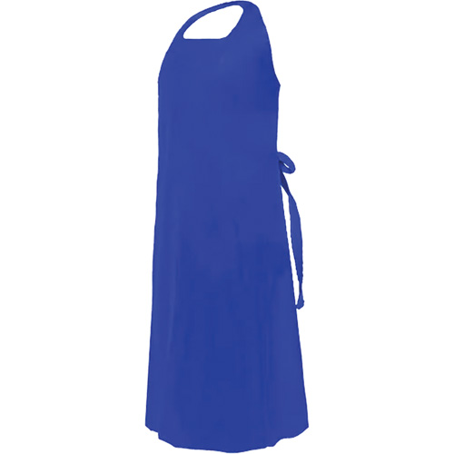 Tablier CoverMe avec encolure d&eacute;coup&eacute;e, Polyur&eacute;thane, 45" lo x 35" la, Bleu Par Equipment