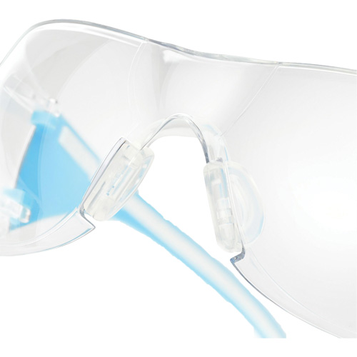 Adapt Lite Blue/White Safety Glasses, Clear Lens, Anti-Fog/Anti-Scratch, ANSI Z87+/Meets/Exceeds CSA Z94.3 Par Equipment