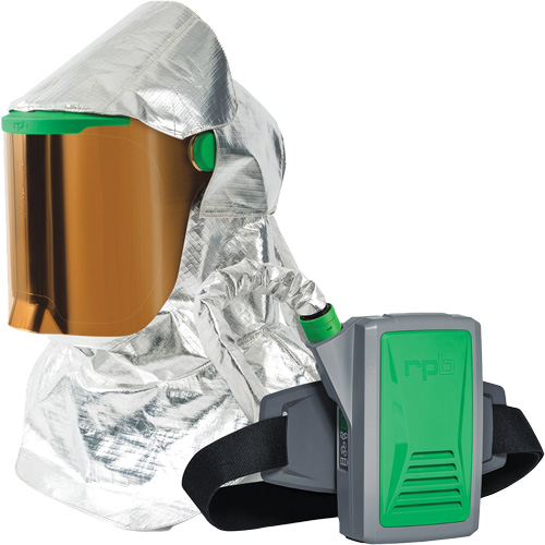 Respirateur &agrave; chaleur radiante Z-Link avec souffleur & montage &agrave; la ceinture, Respirateur &agrave; masque/Capuchon & visi&egrave;re, Pile Lithium-ion Par Equipment