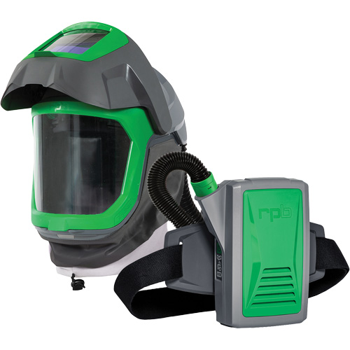 Masque de respirateur Z-Link avec joint de visage, visi&egrave;re & montage &agrave; ceinture, Respirateur &agrave; masque/Masque de soudage, Pile Lithium-ion Par Equipment