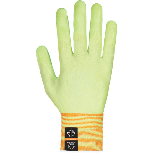 Gants ultra-fins haute visibilit&eacute; r&eacute;sistants &agrave; la coupe Dexterity Max, Taille 12, Rev&ecirc;tement Mousse de nitrile, Enveloppe en TenActiv, ASTM ANSI niveau A6 Par Equipment
