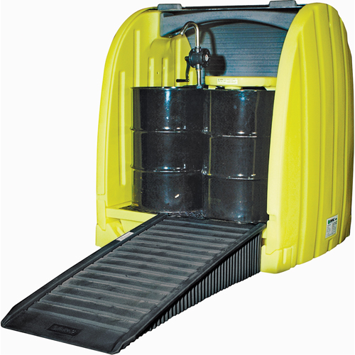 Drum Hardcover & Spillpallet, 65" L x 58" W x 69" H, 6000 lbs. Load Capacity Par Equipment