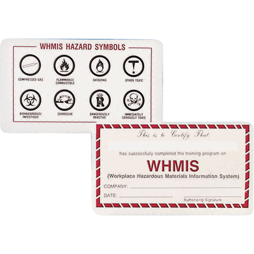 WHMIS Wallet Cards Par Equipment