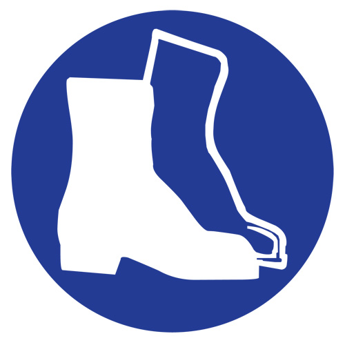 &eacute;tiquettes avec pictogramme Right to Know - Bottes, Vinyle, Feuille, 1" lo x 1-1/8" la Par Equipment
