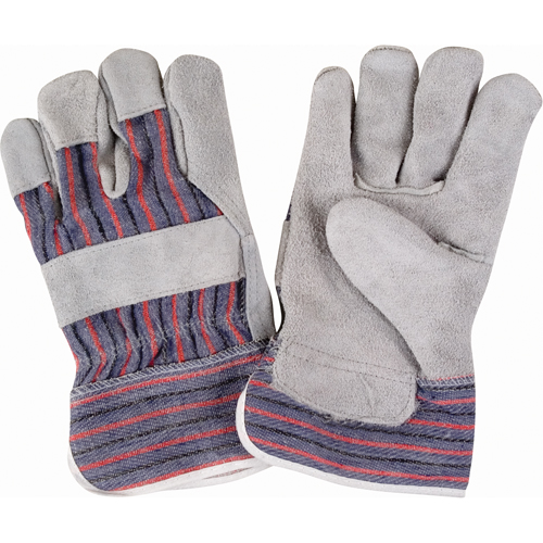 Gants d'ajusteur rugueux, T-Grand, Paume en Cuir de vache refendu, Doublure en Coton Par Equipment