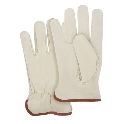 Gants pour conducteurs &agrave; ajustement serr&eacute;, Grand, Paume en Cuir fleur de vache Par Equipment