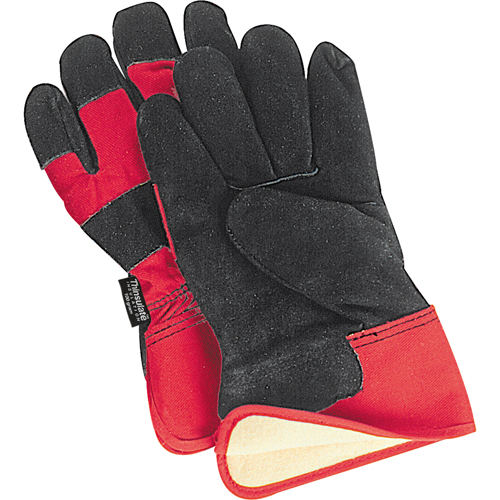 Gants d'ajusteur doubl&eacute;s pour l'hiver &agrave; chaleur sup&eacute;rieure, Grand, Paume en Cuir de vache refendu, Doublure en Thinsulate Par Equipment
