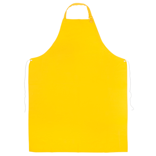 Tablier en PVC, PVC, Jaune, 35" la x 45" lo Par Equipment