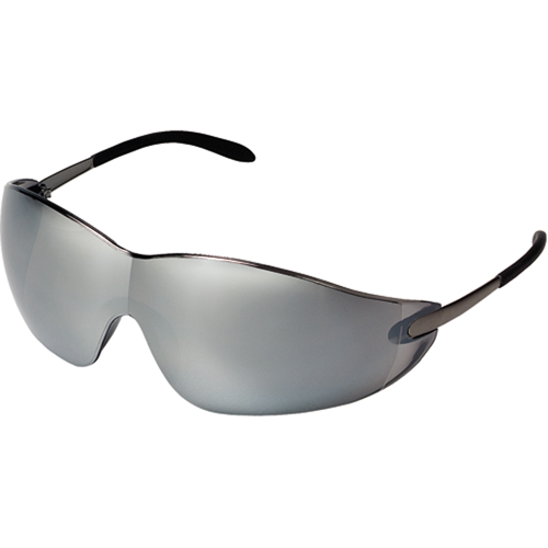 Blackjack&reg; Safety Glasses, Silver/Mirror Lens, Anti-Scratch, ANSI Z87+/Meets/Exceeds CSA Z94.3 Par Equipment