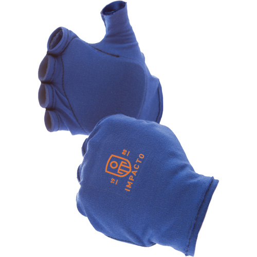 Doublures antichocs pour gants sans doigts, main droite, 6/T-petit, Paume en Synth&eacute;tique, Poignet &agrave; enfiler Par Equipment