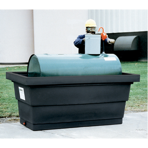 Poly-Tank&reg; Containment Unit 275 With Drain, 82.3" L x 45" W x 35.3" H, 275 US gal. Capacity Par Equipment