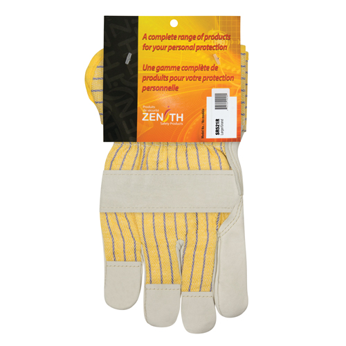 Gants d'ajusteur doubl&eacute;s pour l'hiver &agrave; paume renforc&eacute;e, Grand, Paume en Cuir fleur de vache, Doublure en Molleton de coton Par Equipment