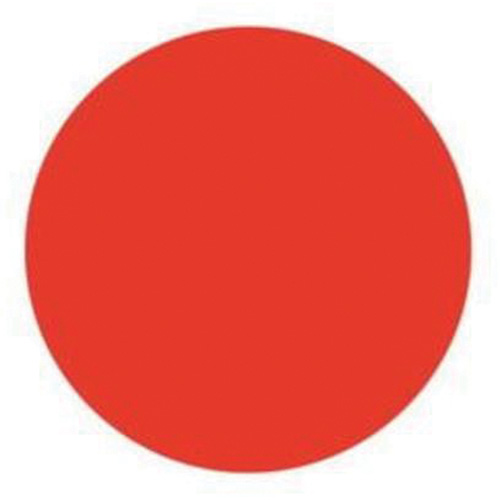 &eacute;tiquettes rondes inscriptibles, Cercle, 1,5" lo x 1,5" la, Rouge Par Equipment