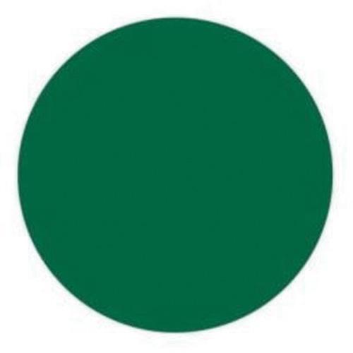Round Write-On Labels, Circle, 1.5" L x 1.5" W, Green Par Equipment