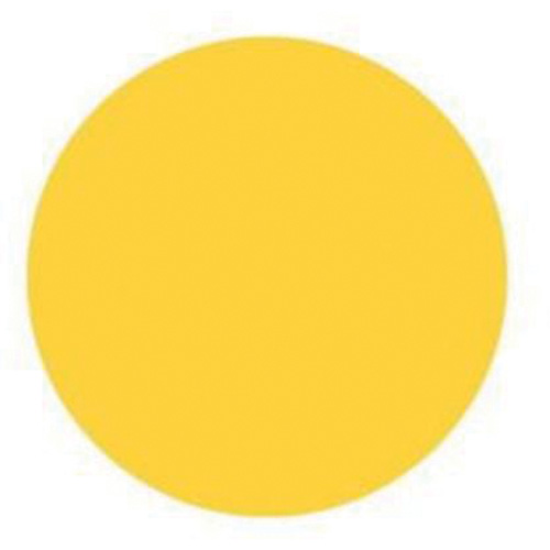 Round Write-On Labels, Circle, 1.5" L x 1.5" W, Yellow Par Equipment