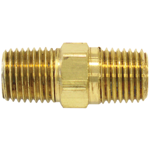 Male Hex Nipple, Brass Par Equipment