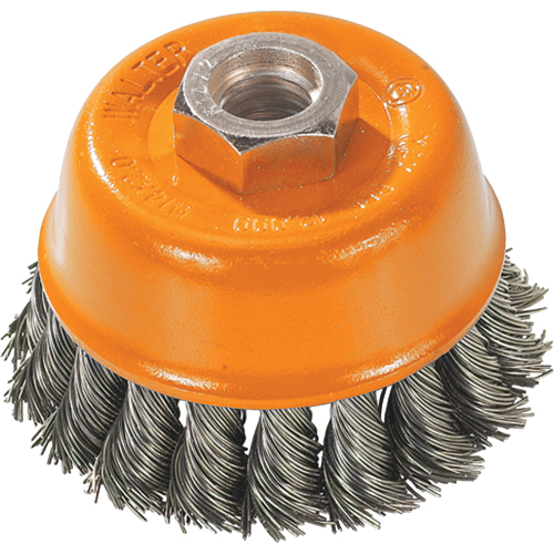 Brosse &agrave; fils nou&eacute;s torsad&eacute;s, 3" dia. x 5/8"-11 arbre Par Equipment