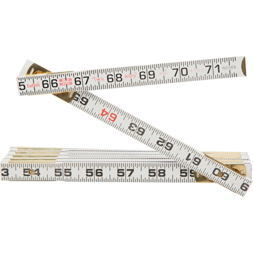 Red End&reg; Two Way&reg; Rule, 6' L, Wood, 1/16" Graduations Par Equipment