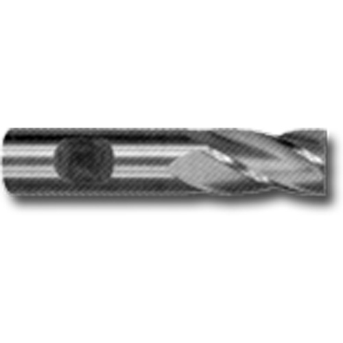 Weldon Shank End Mill, 7/16" Dia., 4 Flutes, High Speed Steel Par Equipment