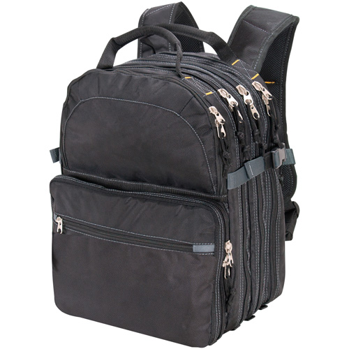 75-Pocket Tool Backpacks, 13" L x 17-1/2" W, Black, Nylon Par Equipment