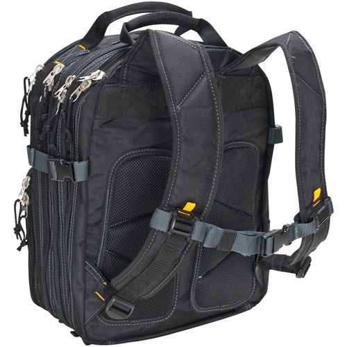 75-Pocket Tool Backpacks, 13" L x 17-1/2" W, Black, Nylon Par Equipment