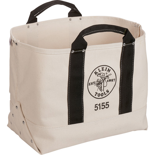 Sac &agrave; outils robuste de 17", Toile, 1 pochettes, Beige/Noir Par Equipment