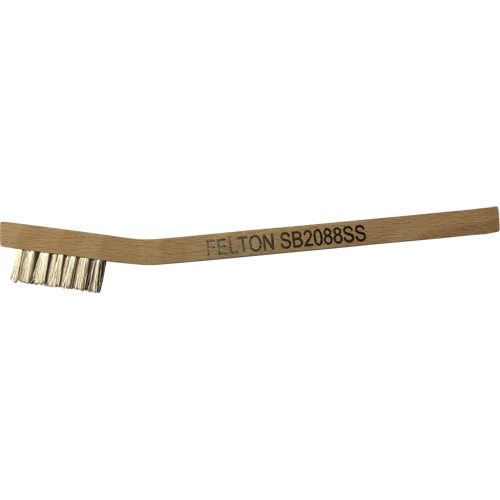 Petites brosses de nettoyage, Acier inoxydable, 3 x 7 rangs de fils, Longueur 7-3/4" Par Equipment