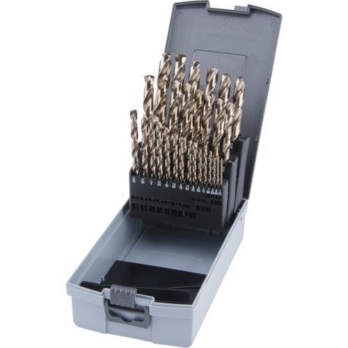 Jobber Length Drill Bit Set, 29 Pieces, High Speed Cobalt Par Equipment